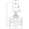 Globe valve Type 31044 series PPV15G ductile cast iron pneumatic flange EN (DIN) PN16
